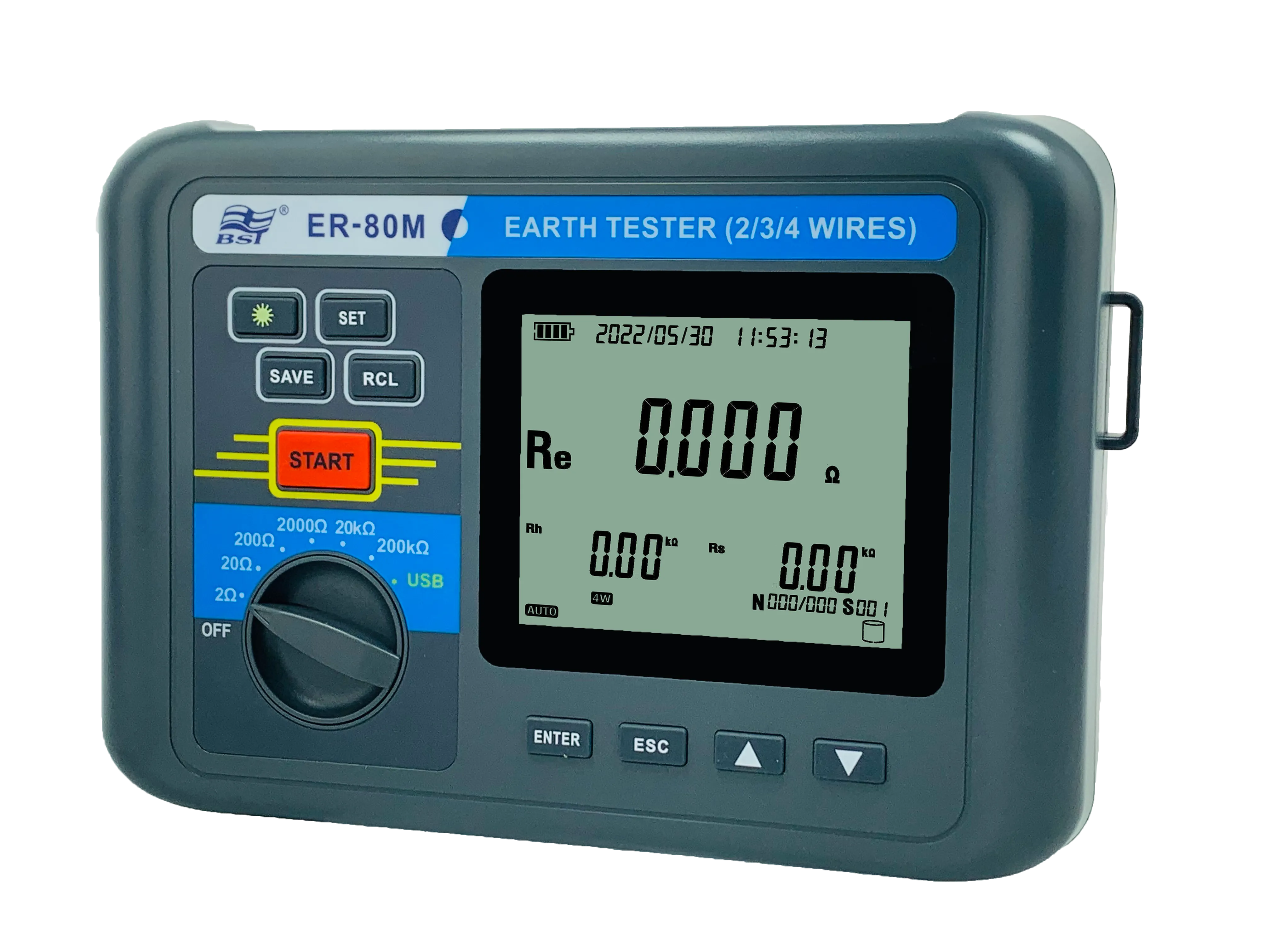 ER-80M Earth Resistance & Soil Resistivity Tester